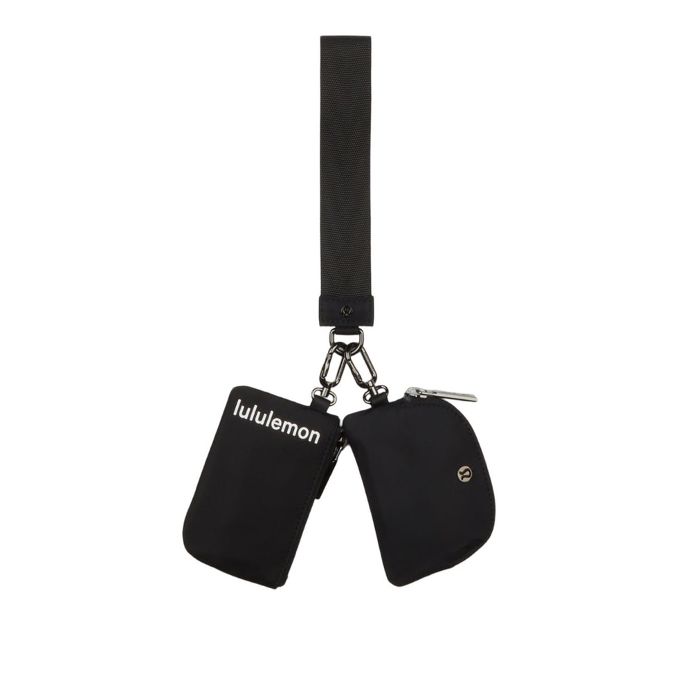 Lululemon Dual Pouch Wristlet in Black, ONE SIZE NEW